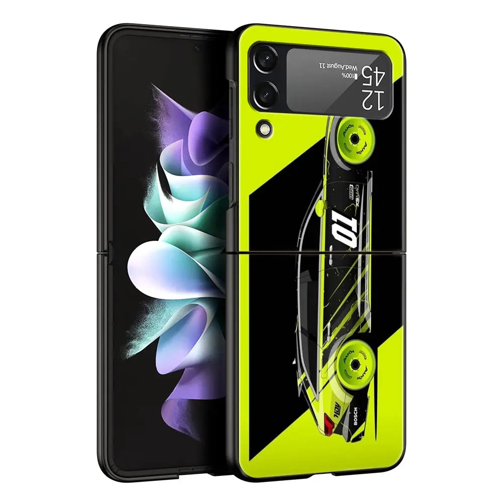 JDM Tokyo Drift Sports Car Black Folding Phone Case