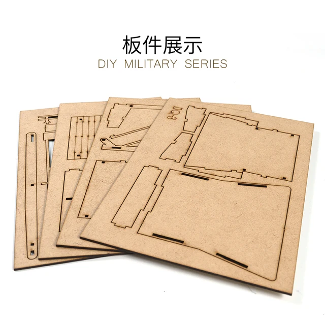 1:72 World War II European Drawbridge Architectural Scene Wooden Assembly Model Decoration Handmade Gift 3