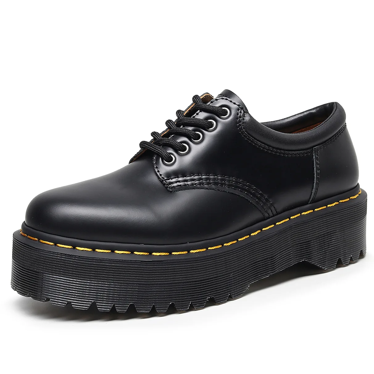 Martin Boots 2021 Spring and Autumn Fashion Sports Women's Shoes Thick-soled Leather British Casual Large Size 34-44 | Обувь