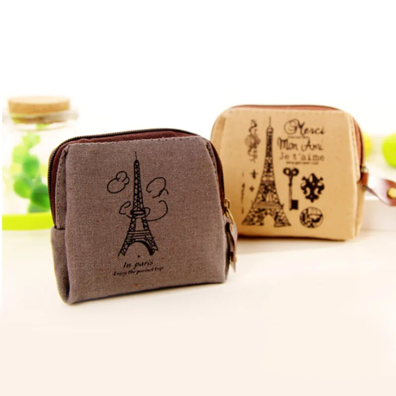 Vintage Classic Women Man Canvas Coin Purse Zip Wallet Small Bag Case Pouch Holder Retro Money Bags Gift Key Storage Purse coin purse coin wallet change bag women wallet key case