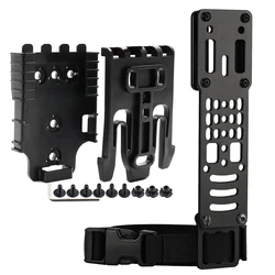 Enhanced Metal Modular Holster Adapter with Tactical Quick Release System (Black set)