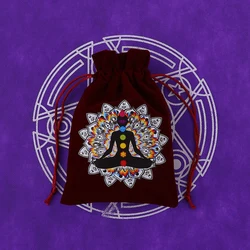 Luxurious Velvet Drawstring Bag for Tarot Cards, Jewelry, and Travel Essentials (Style 6)