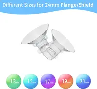 10pc Flange Inserts 13/15/17/19/21mm,Compatible with S9/S10/S12 etc 24mm Wearable Breast Pump,Breast Pump Flange Insert 2