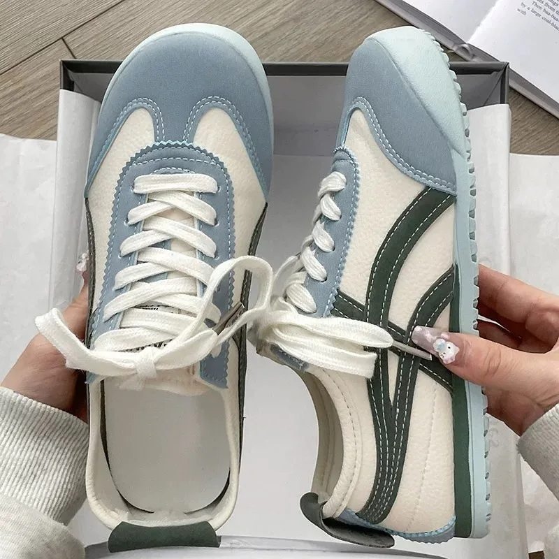 Luxury genuine leather women's athletic shoe