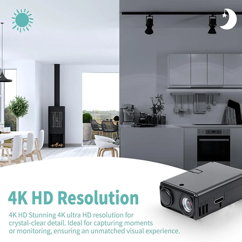 Lenovo 4K Mini Security Camera WiFi Wireless Monitor Remote Motion Detecting Camcorders Security Indoor Surveillance 2026 NEW 3