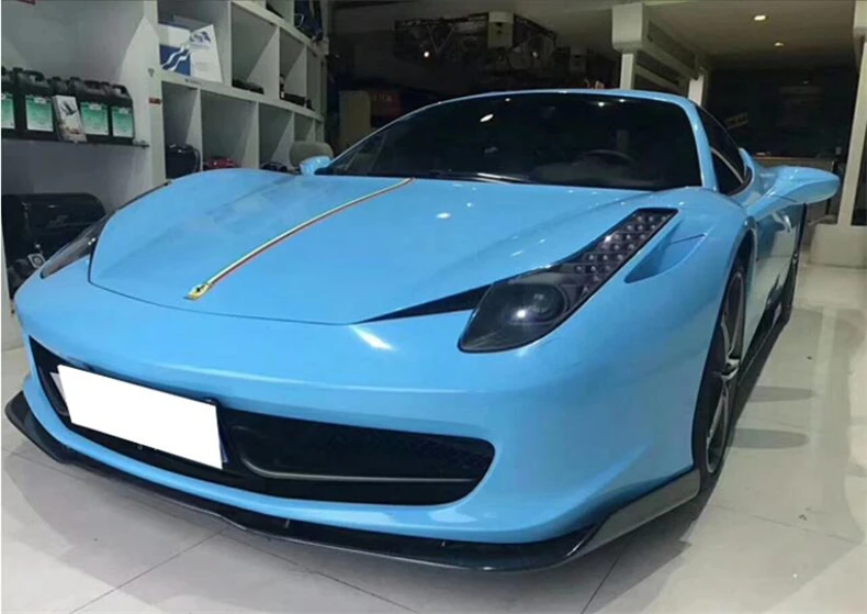 For Ferrari 458 2011-No High Quality REAL Carbon Fiber Front Lip Splitters Rear Diffuser Bumper Body Side Skirt Kit Spoiler - - Racext 46