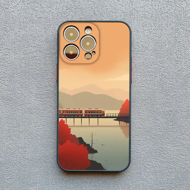 Autumn Maple Leaf Scenery Fall Phone Case
