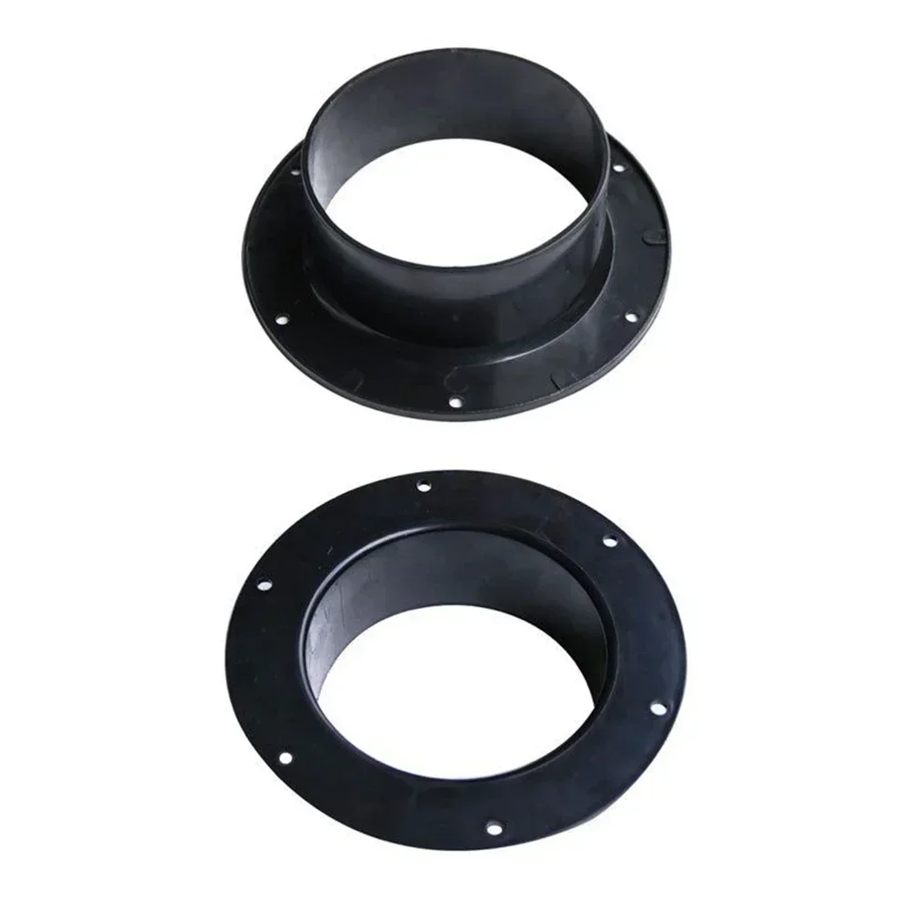 Flange Connector 100-150mm ABS Round Pipe Flange Seat Aluminum Tube Air Ventilation Hose Exhaust Duct Fresh Air System Vent Hardware