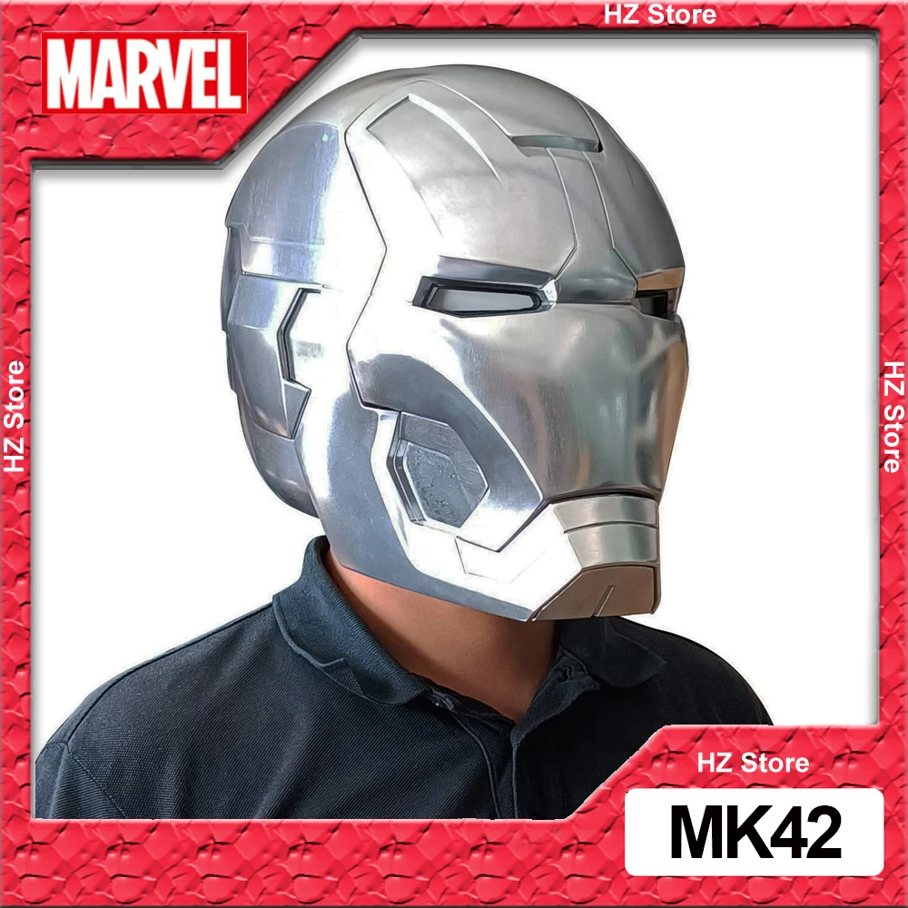 Marvel žehlička muž helma 1:1 MK42 LED lehký nahoře ironman maska manual/electronic superhrdina cosplais helma pro narozeniny vánoce dar