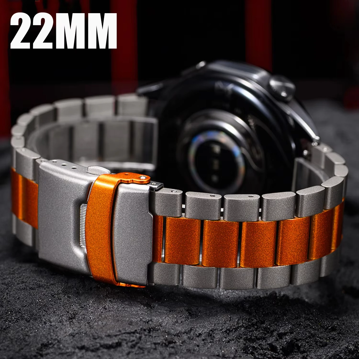 Stainless Steel 22mm Metal Bracelet
