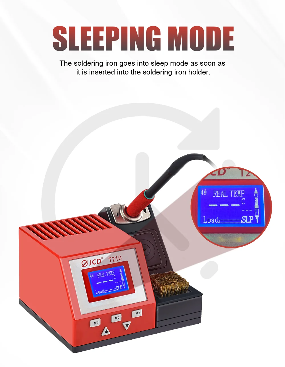 Soldering Iron Staion Repaid Heating Solder Iron Handle HD Display 2s Melting Ti