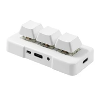 MK321BT 3-key Mini Customized Keyboard with Mechanical Blue Switch USB+BT Dual-mode Connection for Office Game Multimedia - Image 2