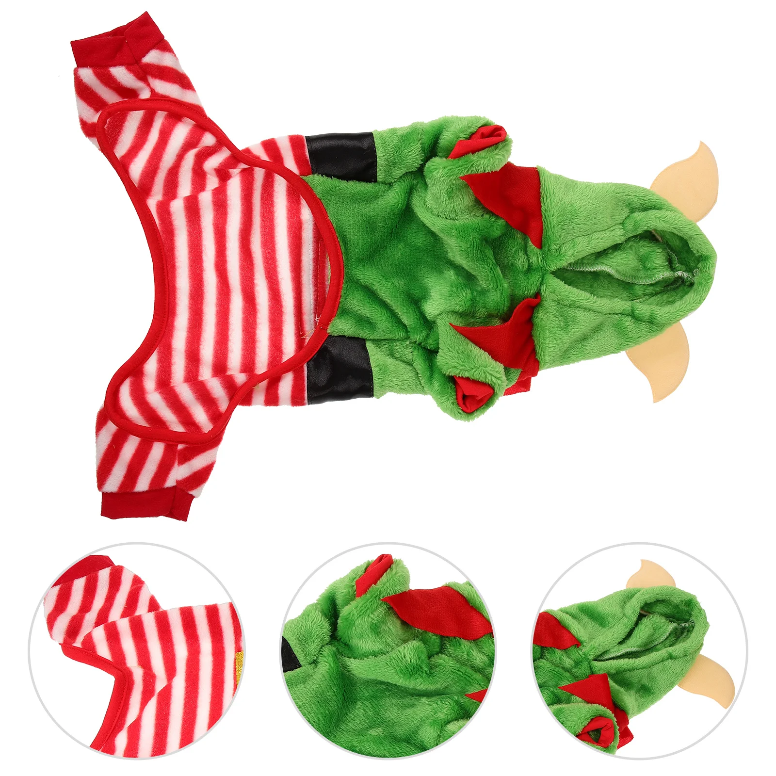

Comfortable Pet Clothes Decorative Dog Xmas Party Puppy Pajamas Winter Garment Christmas Clothing Set Cosplay Costume