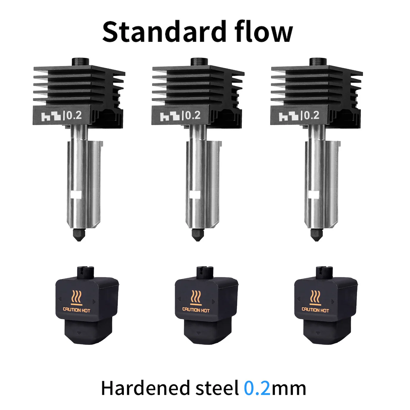 New High Quality H2D H2S H2C Hotend Kit with 0.2/0.4/0.6/0.8mm