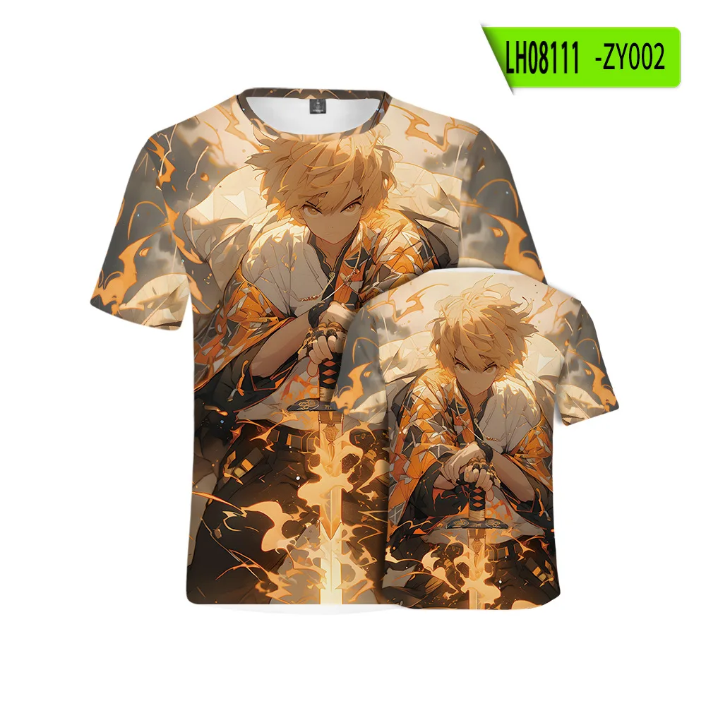 Tennis T Shirts Popular Japanese Anime Demon Slayer Kamado Tanjirou Cosplay T shirt 3D Print Kid T-shirt Summer Men/Women Short Sleeve Y2k Tees