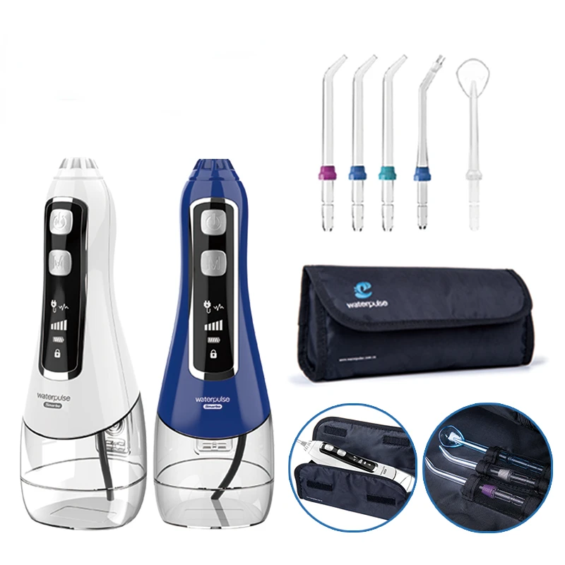 

Портативный водный Флоссер беспроводной Оральный ирригатор Dental Water Jet 6 режимов 320 мл емкость для воды IPX7 водонепроницаемый очиститель зубов