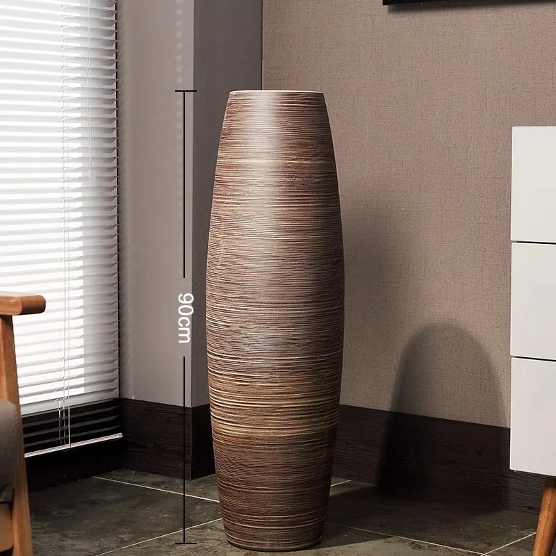 Nordic Design Floor Vase Hydroponic Flower Pot Arrangement Flower Large Vase Creative Living Room Home Decoration Floreros FYVS 6