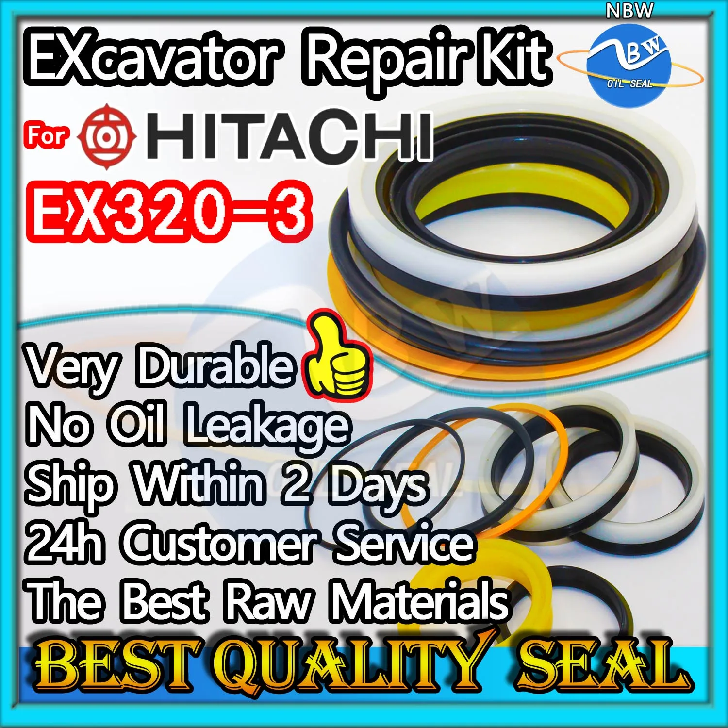 

For Hitachi EX320-3 Repair Kit Excavator Oil Seal ARM Bucket Hydraulic Pump Digger Clamshell Shovel Adjust Swing Gear Gasket