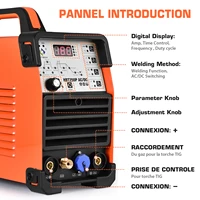 HITBOX 4-in-1 AC/DC Tig Welding Machine HBT250P AC pulse argon Aluminum Welder Digital Control Gas Stainless Pulse Welder 2T/4T 2