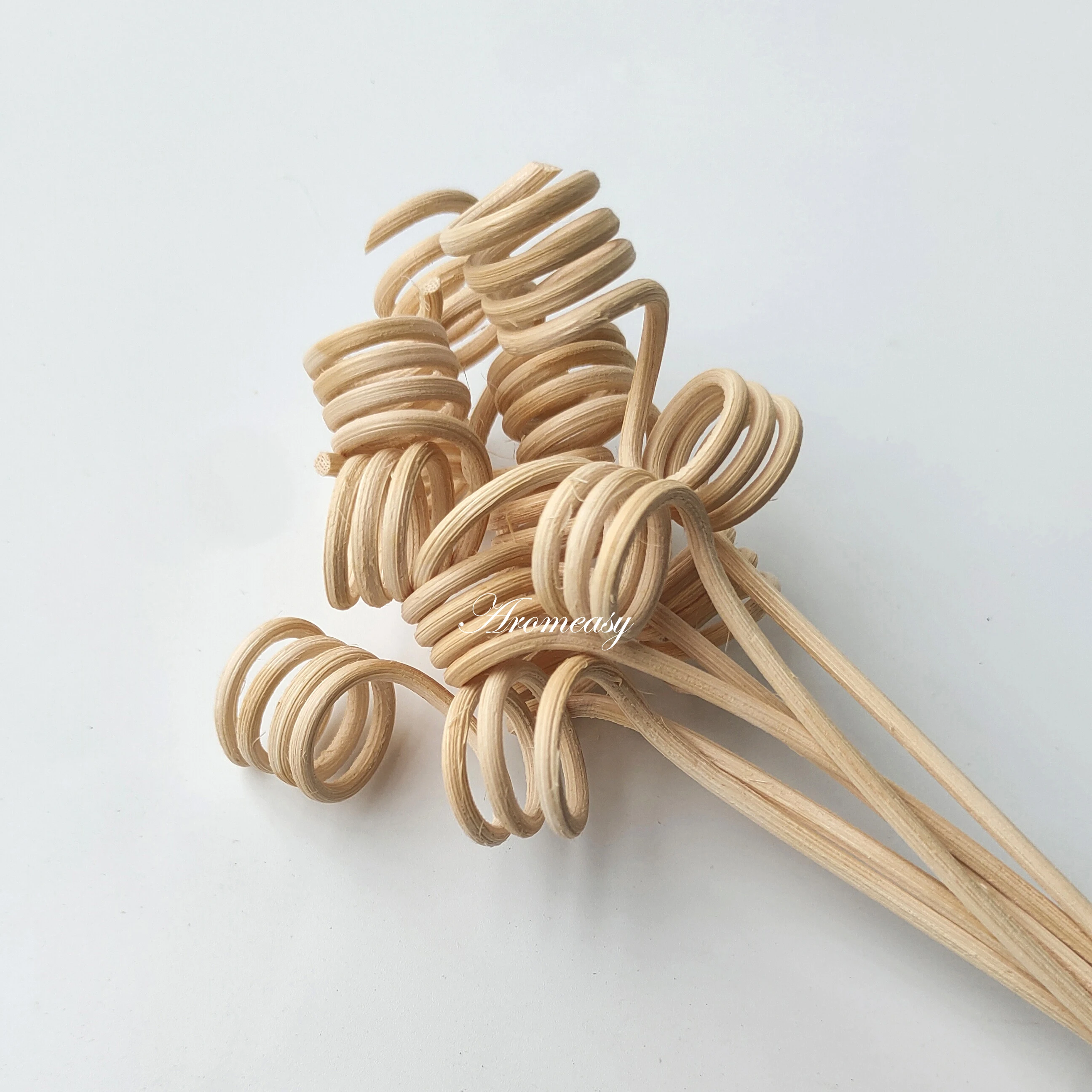 50pcs Tower-shape Wavy Rattan Reed Sticks Home Fragrance Diffuser Replacement Sticks Air Freshener Reed Diffuser Refill