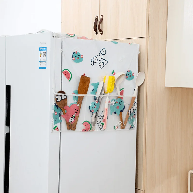 Reusable Refrigerator Dust Cover with Storage Bag, Waterproof Refrigerator Cover, Household Dust Storage Bag