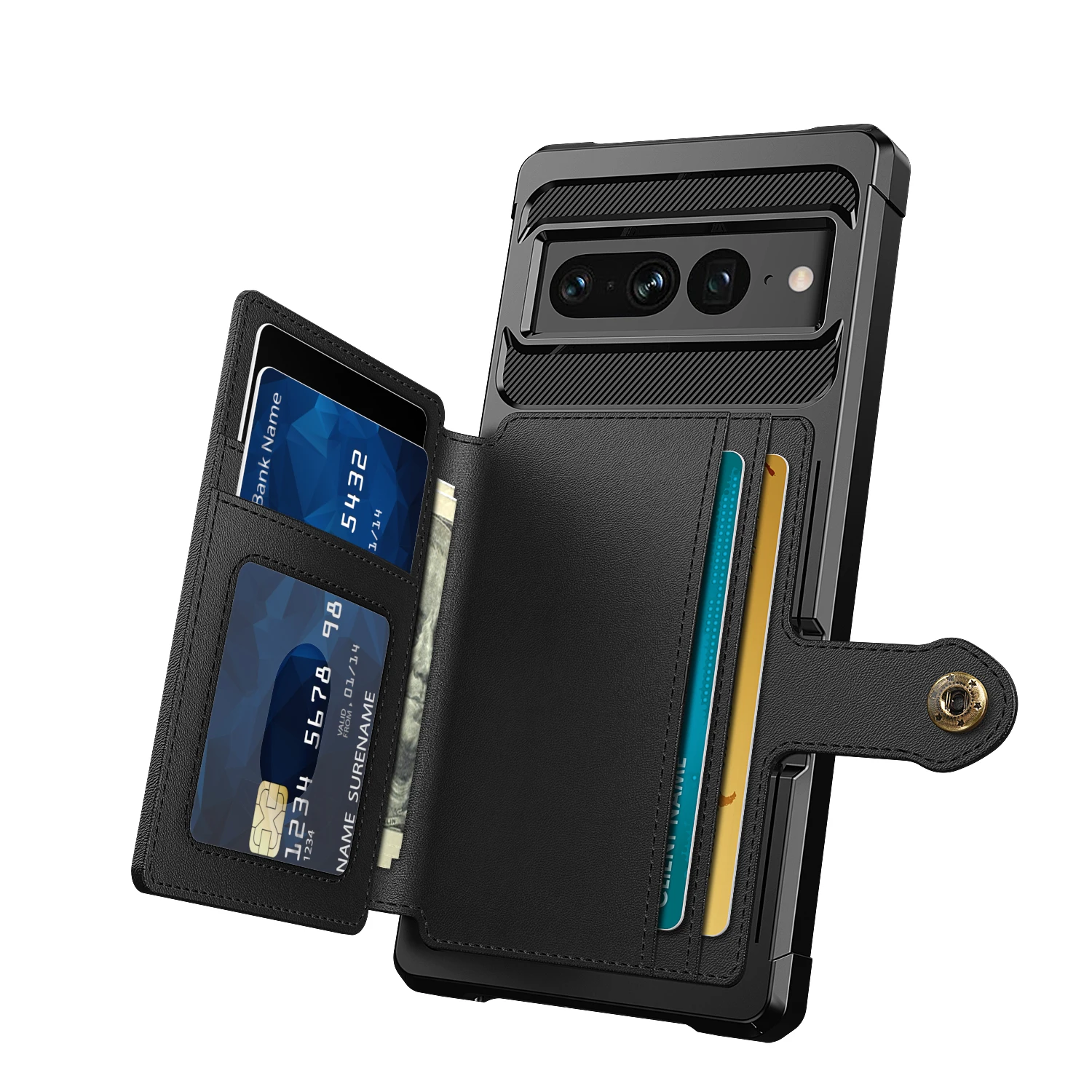 Wallet Cards Solt Magnetic phone Case 