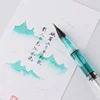 Piston Filler Transparent Calligraphy Brush Soft Brown Weasel Hair Brush Pen with Simple Box Creative Fountain Pen Style 1