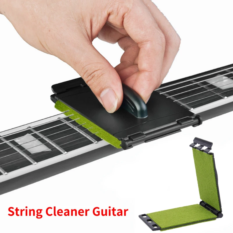 Guitar string cleaner Guitar accessories Guitar repair tool Electric Guitar Bass String Scrubber Rub Cleaning Tool Maintenance Care Acoustic
