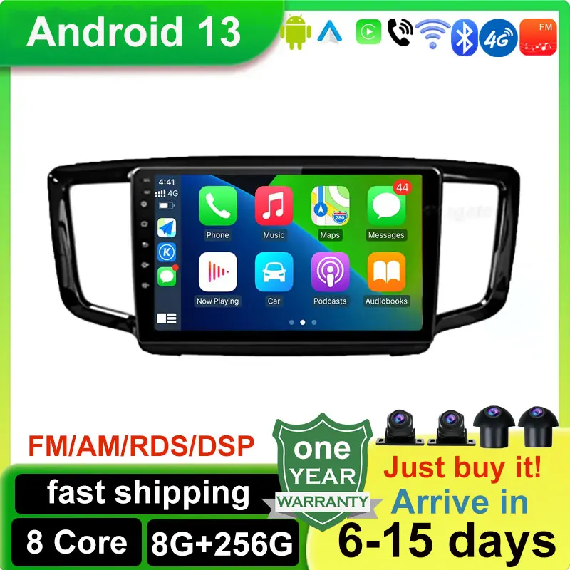 Android 13 Auto Screen Stereo Wireless Carplay Apple Car Play Multimedia 2 Din Per Honda Odyssey 2015 -2019