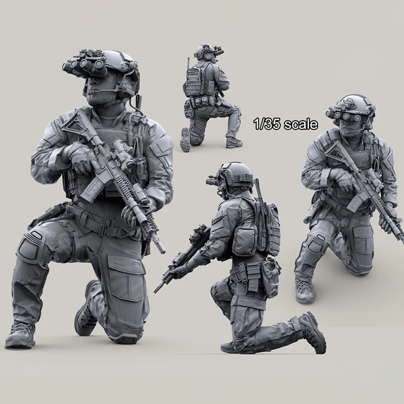 ミリタリーフィギュア※台紙なし 1/35レジンモデルフィギュアgk、ミリタリーテーマ、未組み立て