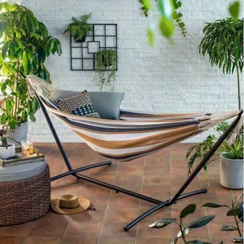 Portable Hammock Stand Included 450 LBS Capacity with Space Saving Carrying Case for Camping Garden Backyard Patio IndoorOutdoor 1