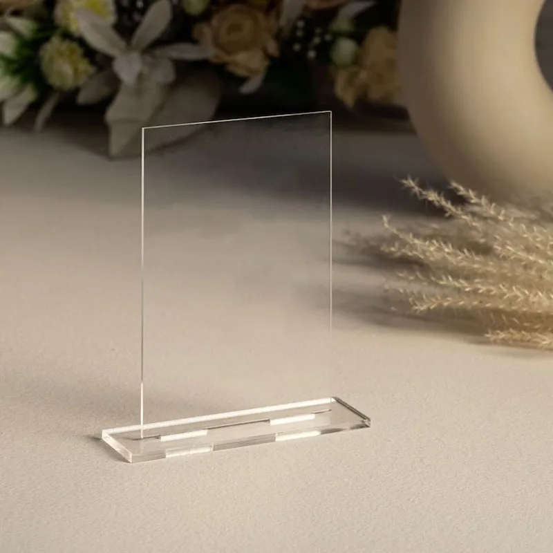 Acrylic Sheets Blank Square With Stand DIY Signs Table Numbers Signs DIY Name Card Gifts Event Party Decoration