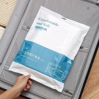 Drap de Lit Jetable pour Voyage d'Affaires et Hôtel, Couverture Portable, Étanche au Sol, 3/4 Pièces 1