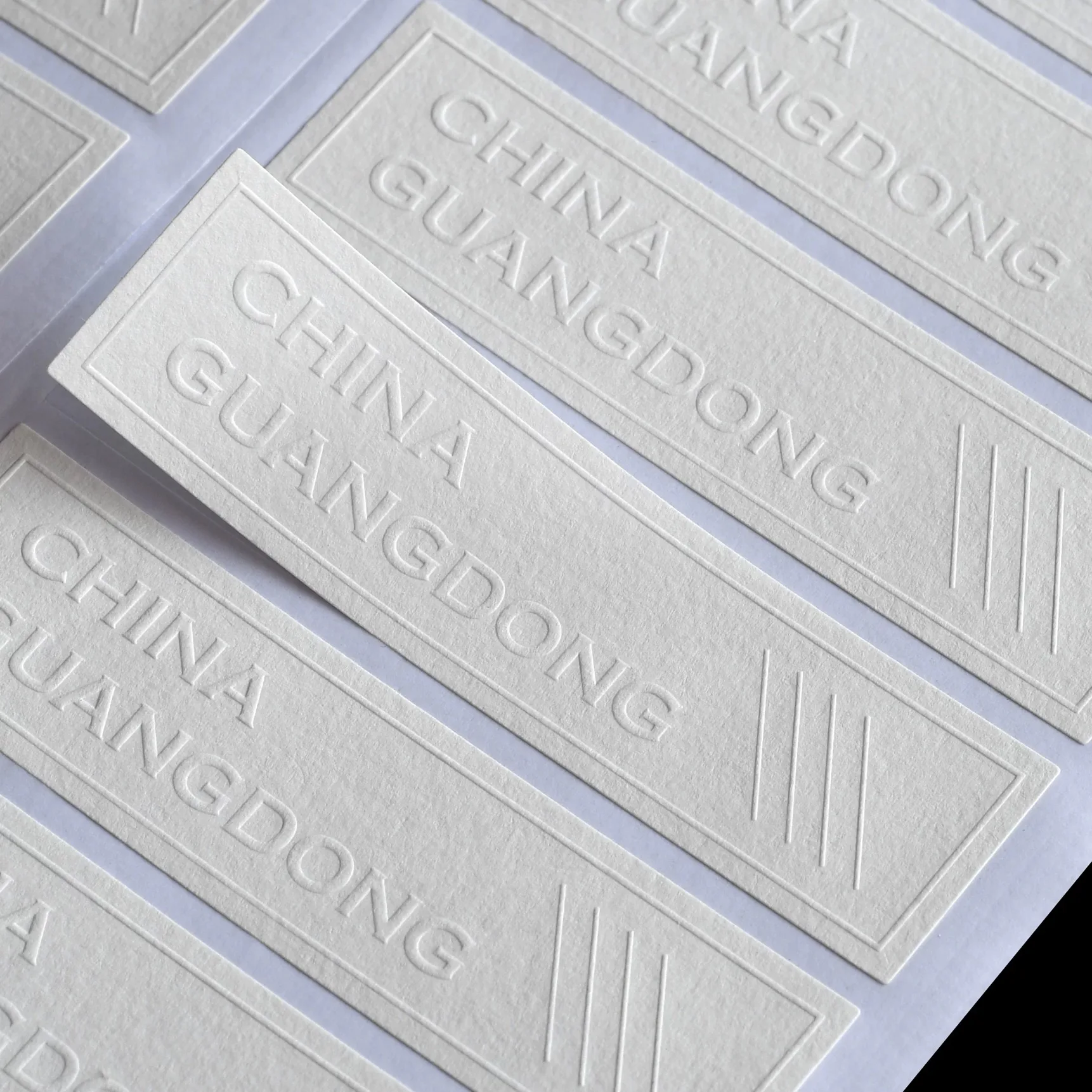 100pcs Custom Embossed White Stickers – Personalized Adhesive Seals with Name, Logo or ... - SKU SSL900235 - UGI Packaging