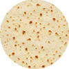 Funny Round Corn Tortilla Blanket Multi-size Soft Warm Throw Blanket for Sofa, Office, Bed, Camping Traveling Soft Flannel Wrap 6