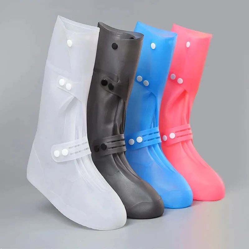 36cm Waterproof Shoe Sovers Women's Men Wear-resistant Silicone Shoe Covers washable overshoe shoe covers