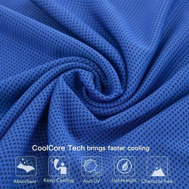 1PC Outdoor Exercise Cool Towel Handling Work Wipe Sweat Quick Drying Polyester Soft Breathable Sports Towel for Outdoor