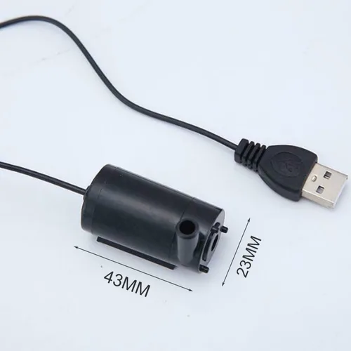 AISITIN USB 수중 펌프, DC 저전압, 초저소음 마이크로 미니 소형 워터 펌프, 1m 라인, 3V5V6V 2