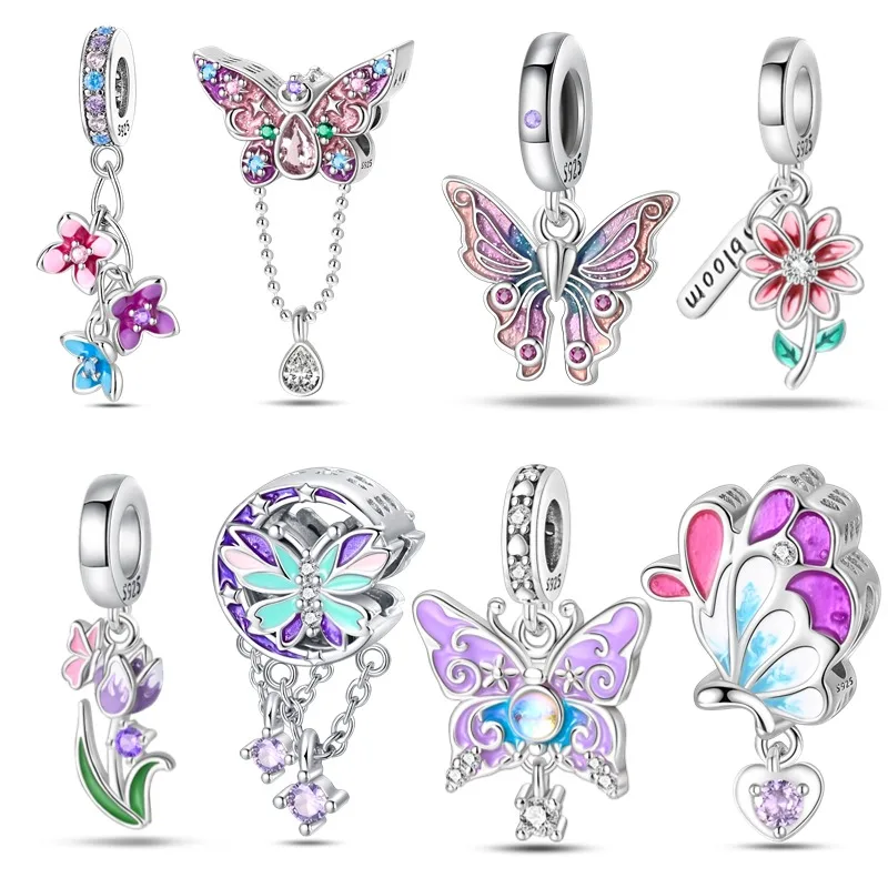 

Оригинальные очаровательные бусины из серебра S925 пробы серии Dielianhua подходят для браслета Пандоры DIY очаровательные женские ювелирные изделия модный подарок Лидер продаж