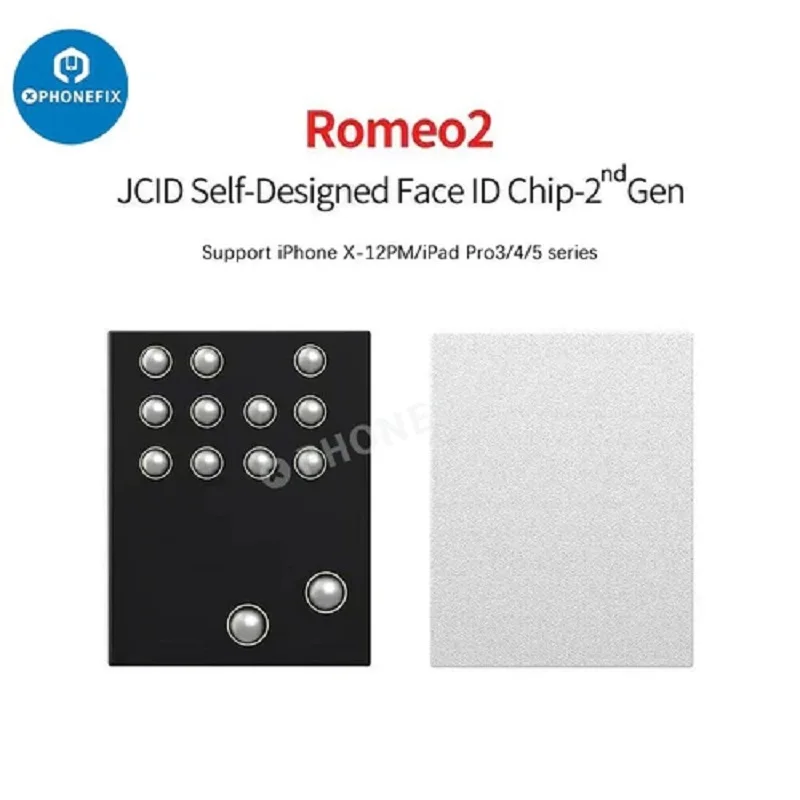 Chip de proyector JC Romeo2 JCID Face ID integrado IC, matriz de puntos, celosía IC para iPhone X-15ProMax Pad Pro 3/4/5, reparación de identificación facial