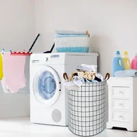 1pc Dirty Clothes Basket Laundry Basket Portable for Toy Clothing Storage Bucket Waterproof Laundry Organizer 3