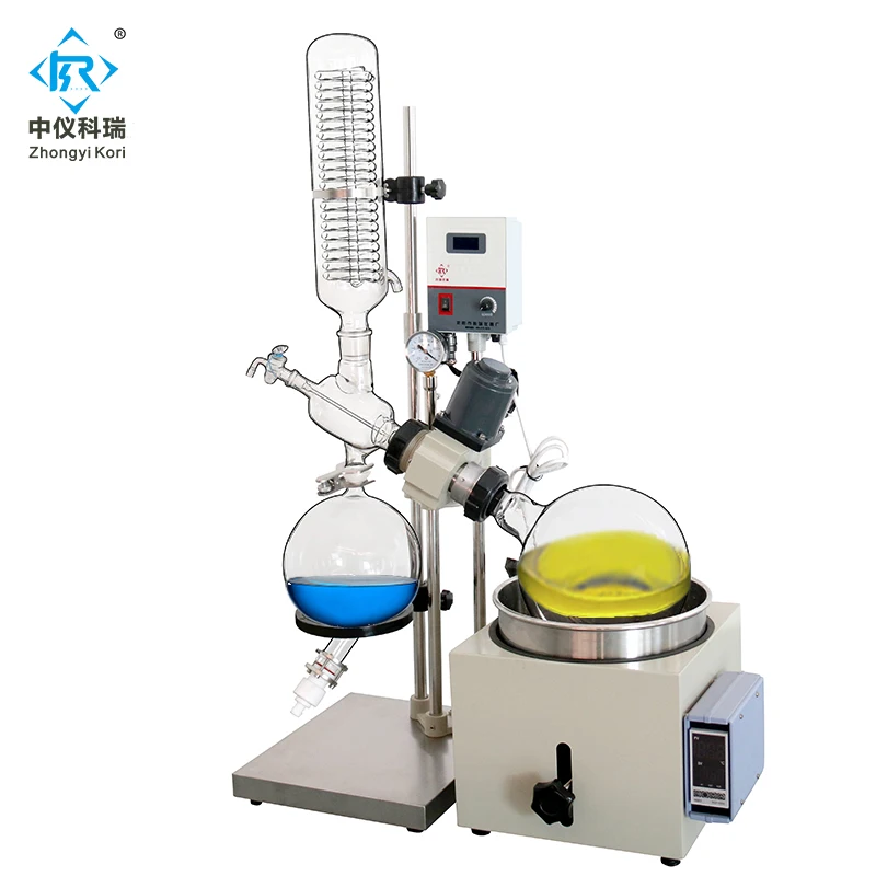 RE-501 Lab Solvent Distillation and Evaporation Process Systems Rotavap Rotary Evaporator Vacuum Rotovap Flasks Heating Bath