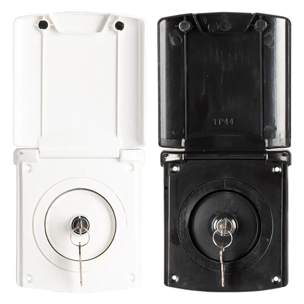 

New RV Water Inlet Filter Housing Lockable Motorhome Locking Water Caps For RV Boat Camper Trailer White Black Caravan