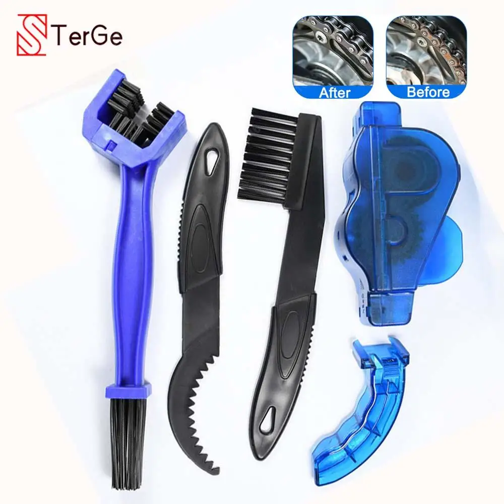 Portable Bicycle Motorcycle Chain Cleaner Brush Road Mountain Bike Clean  Scrubber Wash Tool Kit Cycling Cleaner Maintenance - AliExpress