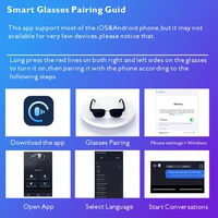 SENBONO Smart Glasses AI Translation Glasses 100+ Languages Real-time Translation Bluetooth Music Built-in Mic & Speakers - Image 6