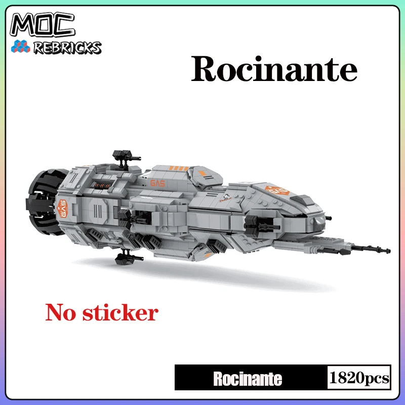 

Конструктор MOC Rocinante из серии «космическая война», строительные блоки среднего масштаба, Звездный Корабль, набор кирпичей «сделай сам», детские игрушки, рождественские подарки