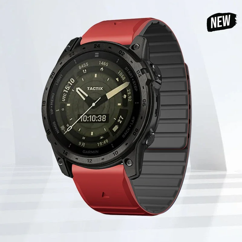 Magnetic Silicone Smartwatch Strap - Adjustable Sports Bracelet