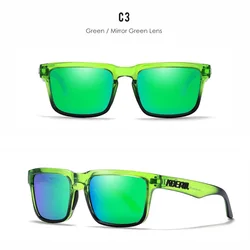 Kdeam Trendy Unisex Polarized Sunglasses - White Frame with Pink Accents (Only sunglasses)
