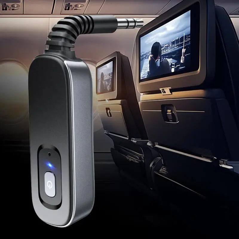 For Refer To Description Audio Receiver For Car 2-In-1 3.5mm Type-C Aux Car Adapter Long Range Audio Adapter Noise Cancelling