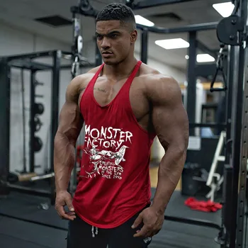 T-shirt da palestra Bretelle Uomo Stringer Camicia fitness Camicia da bodybuilding Uomo Top per gilet fitness Gilet da uomo Felpa senza maniche